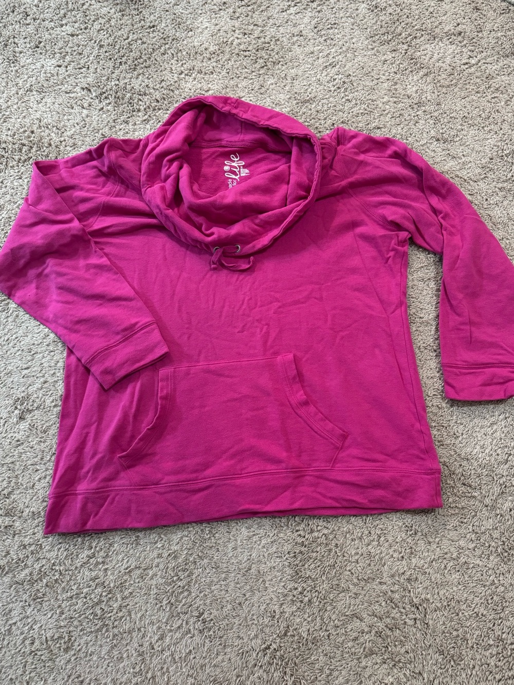 made for life Magenta Funnel Neck Sweatshirt